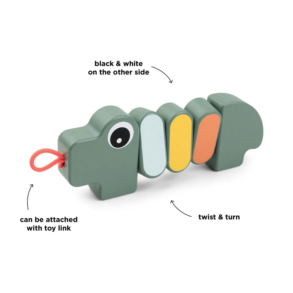 Bambinista - DONE BY DEER - Toys - DONE BY DEER Twist and Turn Croco Toy