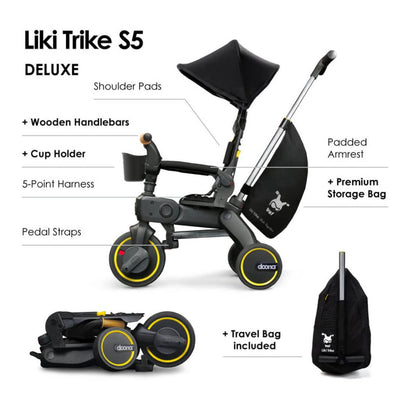 Bambinista - DOONA - Travel - DOONA Liki S5 Compact Folding Trike - Gold Limited Edition