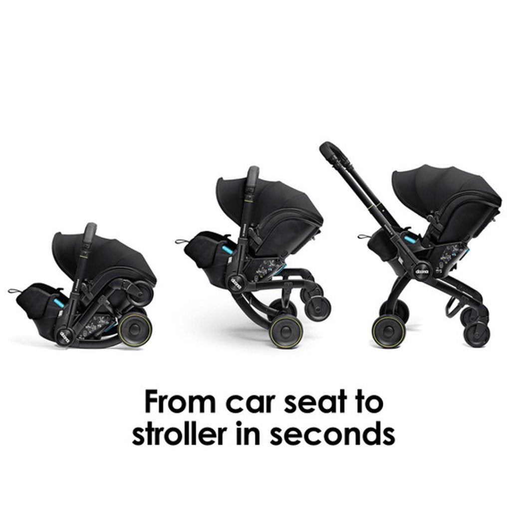 Bambinista - DOONA - Car Seats - DOONA X Infant Car Seat - Nitro Black & Free Essentials Bag - Gold