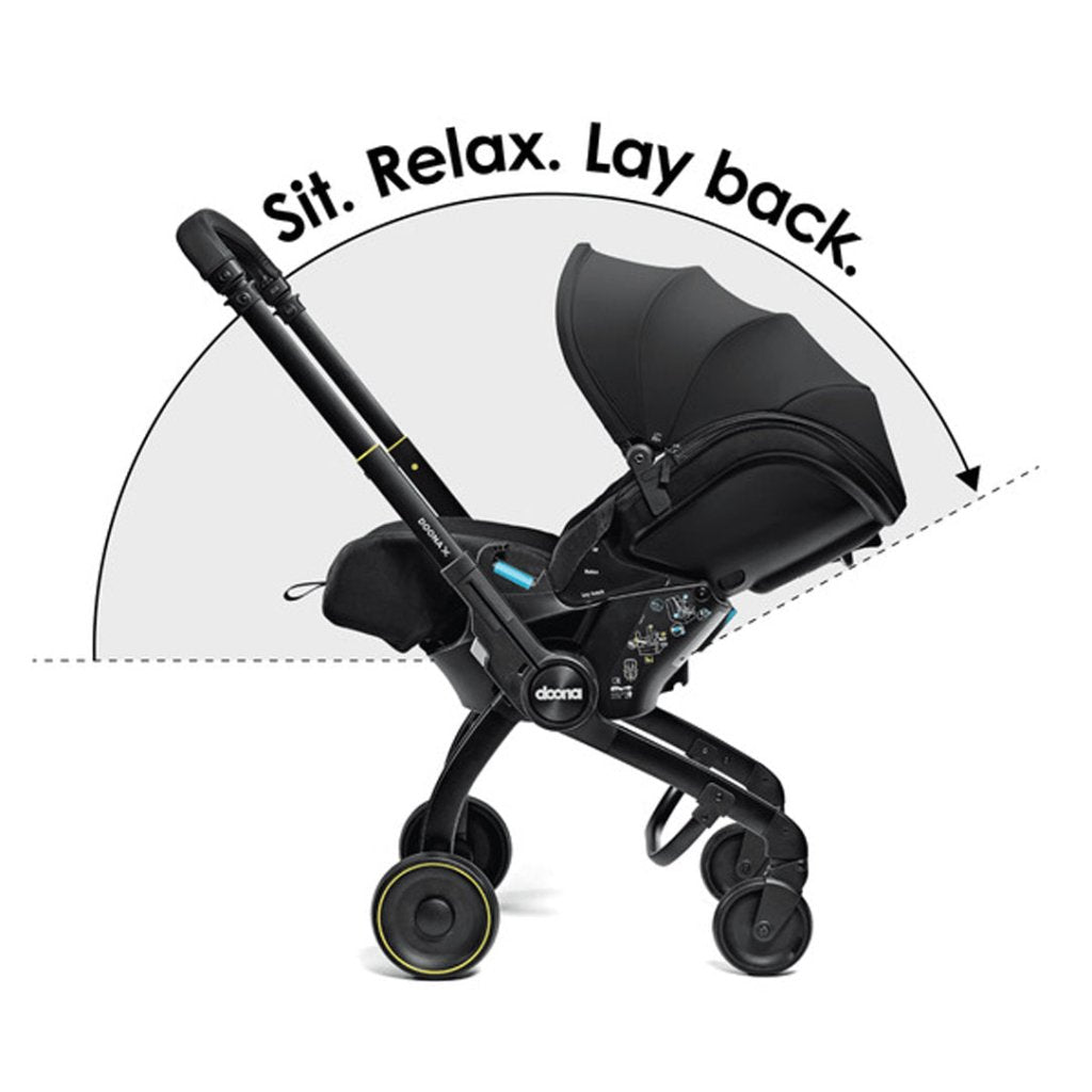 Bambinista - DOONA - Car Seats - DOONA X Infant Car Seat - Nitro Black & Free Essentials Bag - Gold