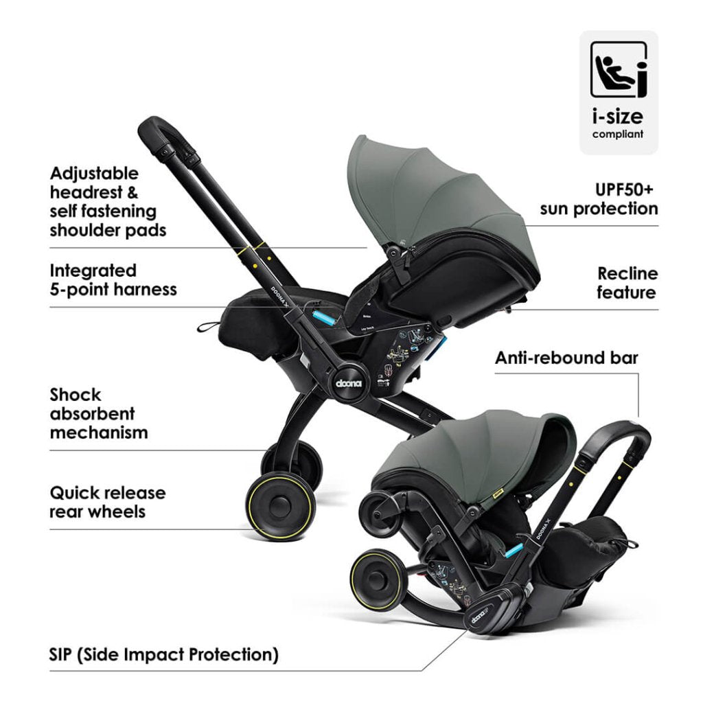 Bambinista - DOONA - Car Seats - DOONA X Infant Car Seat / Stroller - Forest Grey