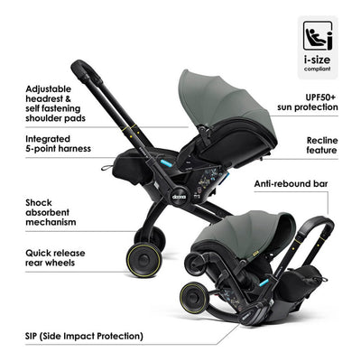 Bambinista - DOONA - Car Seats - DOONA X Infant Car Seat / Stroller - Forest Grey
