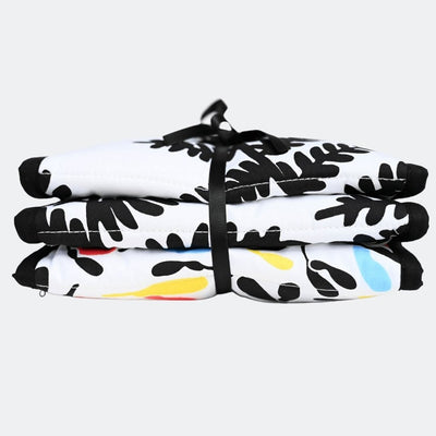 Bambinista - ETTA LOVES - Blankets - ETTA LOVES Plant Print Sensory Stripe - Reversible