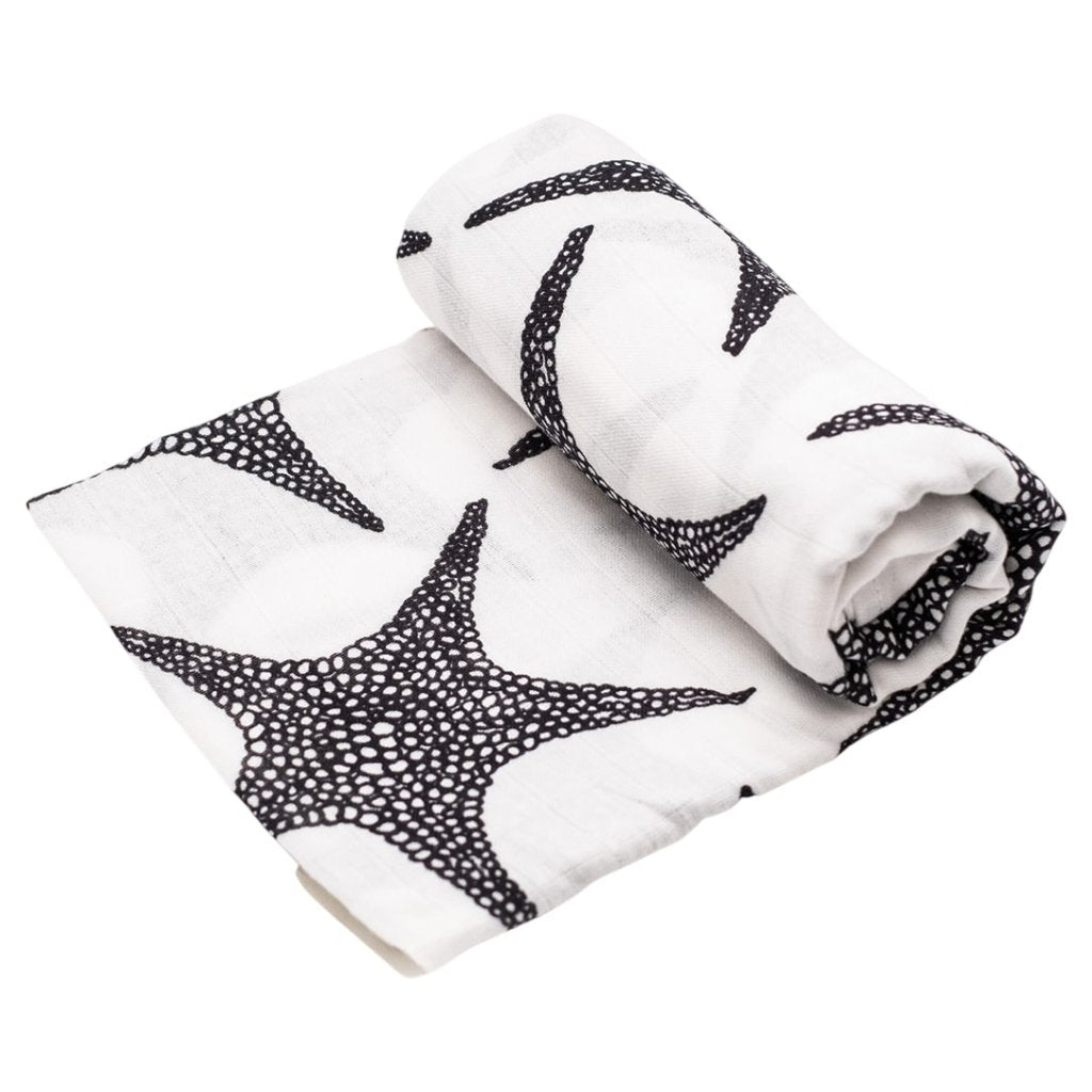 Bambinista - ETTA LOVES - Blankets - ETTA LOVES XL Starfish Animal Print Muslin Blanket