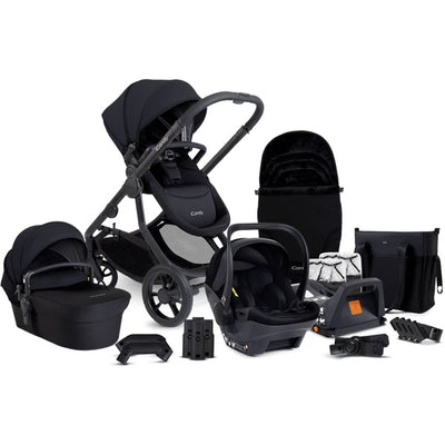 Bambinista-ICANDY-Travel-ICANDY Orange 4 Travel system with COCOON car seat - Jet (Black Edition)