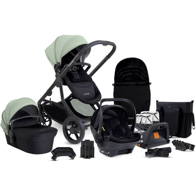 Bambinista-ICANDY-Travel-ICANDY Orange 4 Travel system with COCOON car seat - Jet (Pistachio)