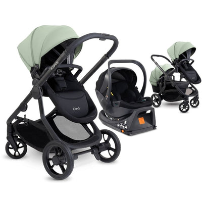 Bambinista-ICANDY-Travel-ICANDY Orange 4 Travel system with COCOON car seat - Jet (Pistachio)