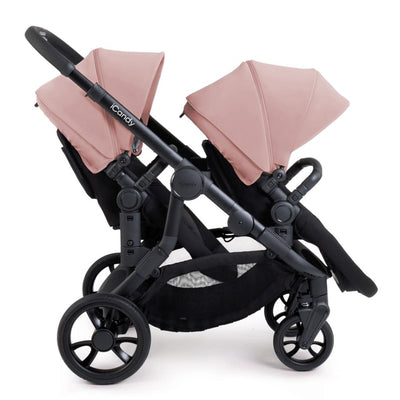 Bambinista-ICANDY-Travel-ICANDY Orange 4 Twin Travel system with COCOON car seat - Jet (Rose)