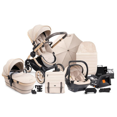 Bambinista-ICANDY-Travel-ICANDY Peach 7 Complete Bundle with Cocoon Car Seat & Base - Biscotti