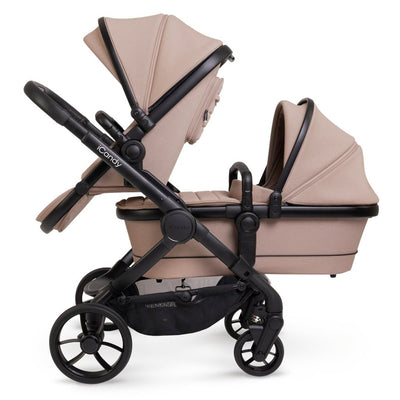 Bambinista - ICANDY - Travel - ICANDY Peach 7 Double Pushchair and Carrycot Combo Set - Cookie