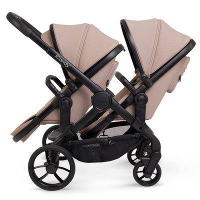 Bambinista - ICANDY - Travel - ICANDY Peach 7 Double Pushchair and Carrycot Combo Set - Cookie