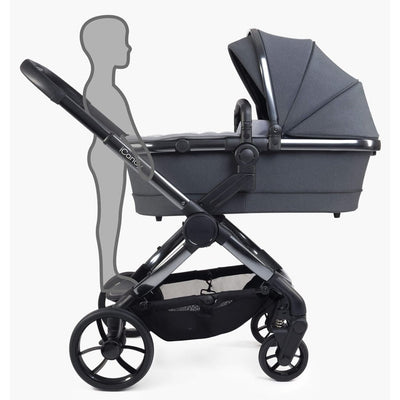 Bambinista-ICANDY-Travel-ICANDY Peach 7 Double Pushchair and Carrycot Combo Set - Truffle