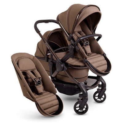 Bambinista-ICANDY-Travel-ICANDY Peach 7 Double with Black Cocoon Car Seat & Base - Coco