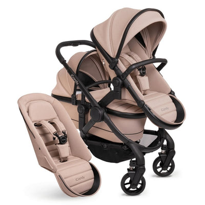 Bambinista-ICANDY-Travel-ICANDY Peach 7 Double with Black Cocoon Car Seat & Base - Jet (Cookie)