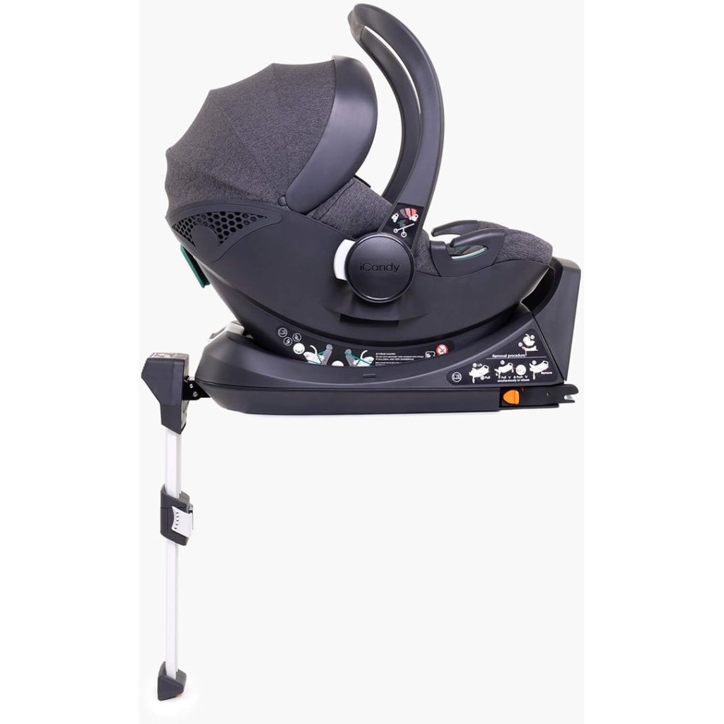 Bambinista-ICANDY-Travel-ICANDY Peach 7 Double with Dark Grey Cocoon Car Seat & Base - Phantom, Dark Grey