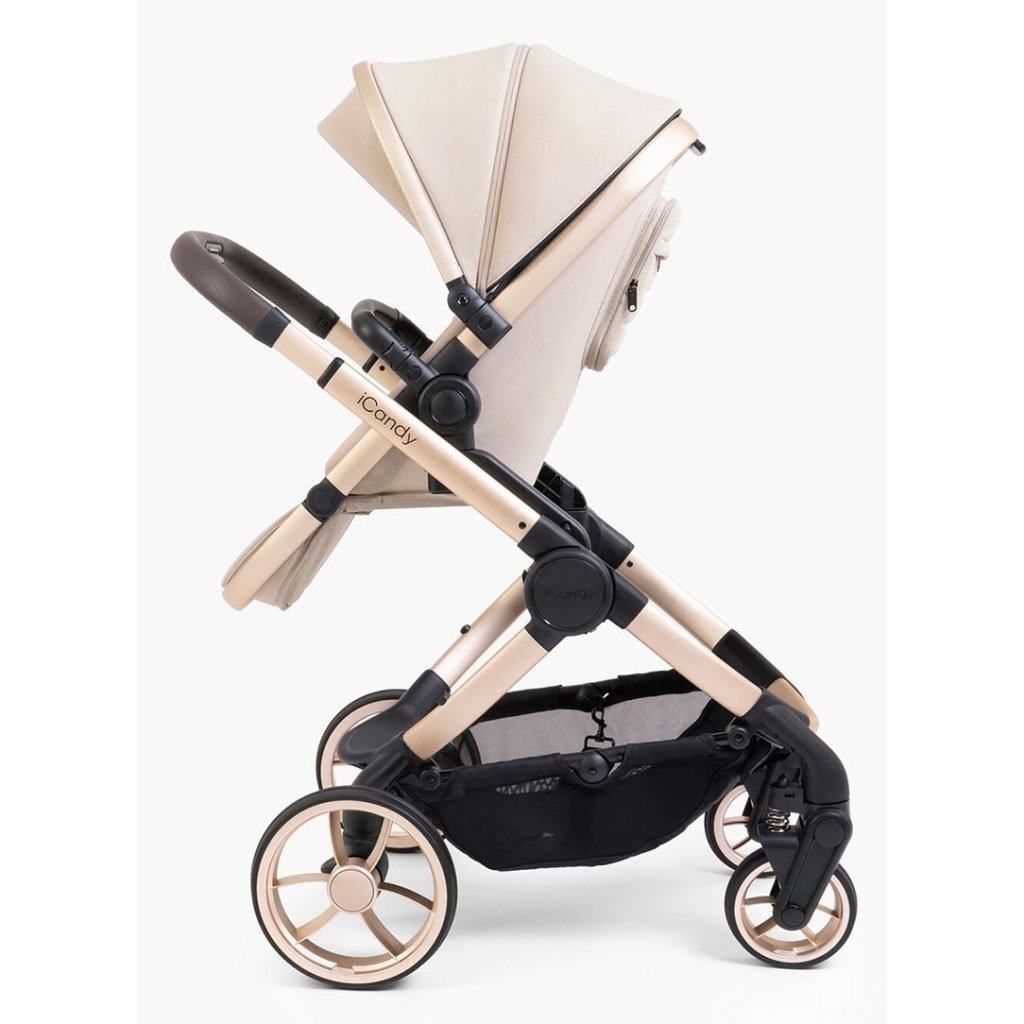 ICANDY Peach Pushchair and Carrycot Combo Set Biscotti