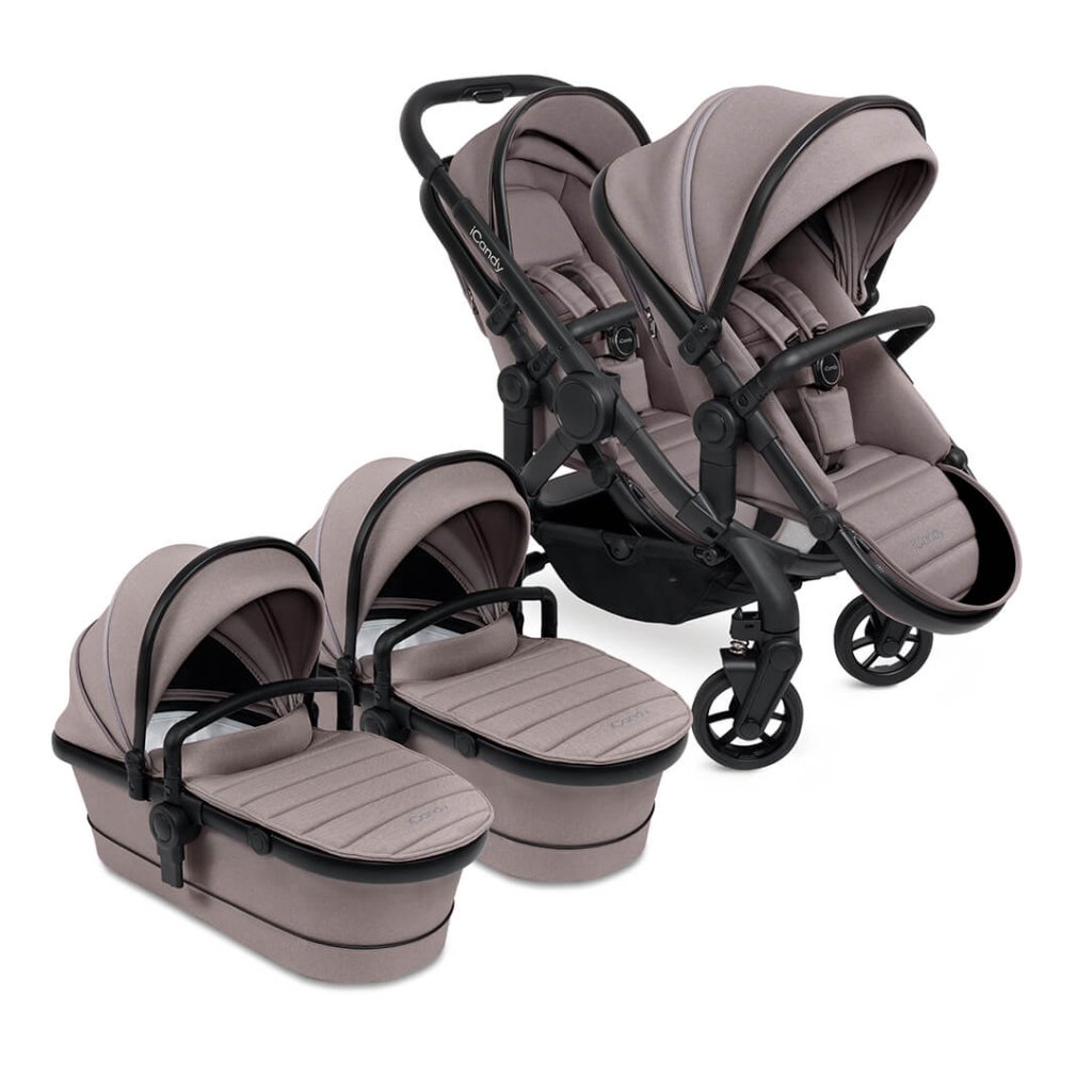 Bambinista - ICANDY - Travel Bundles - ICANDY Peach 7 Twin Combo - Porcini