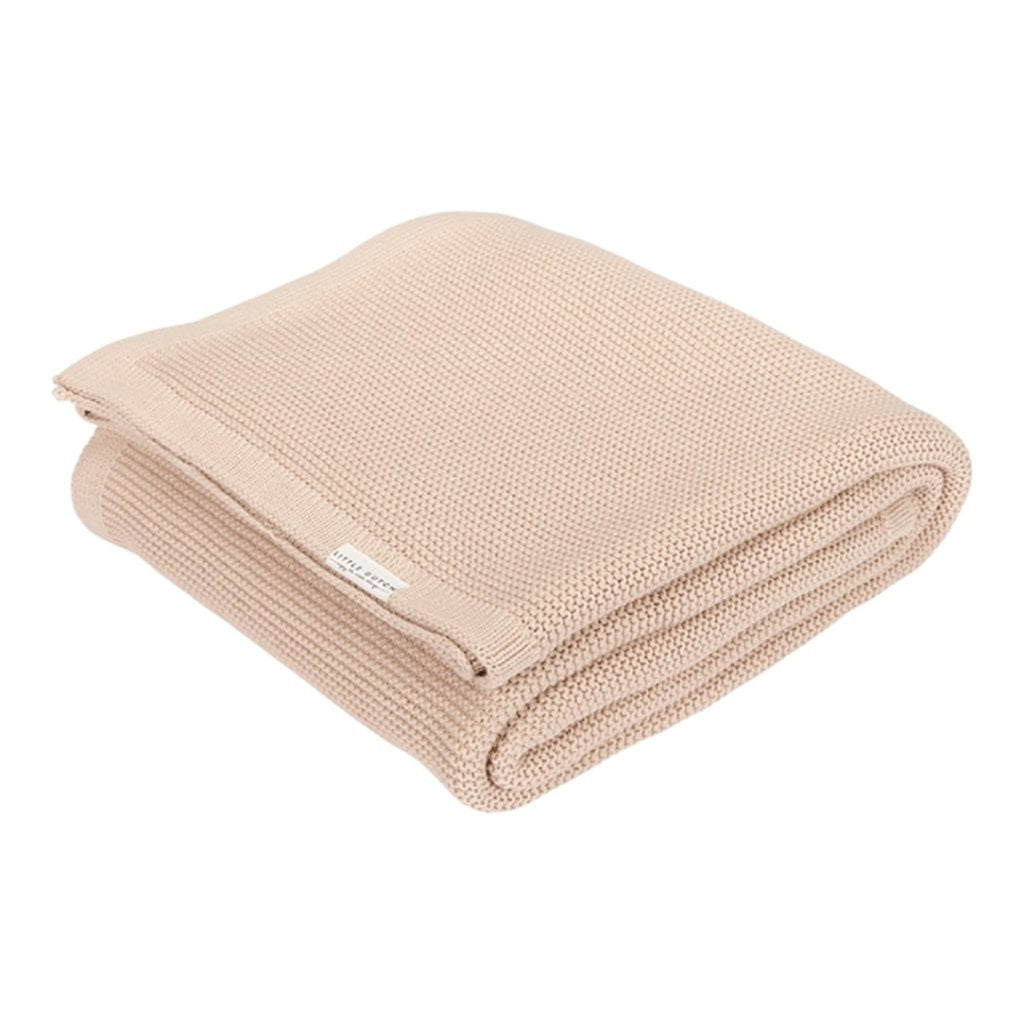 Bambinista - LITTLE DUTCH - LITTLE DUTCH Knitted Cot Blanket 110 x 140cm - Beige