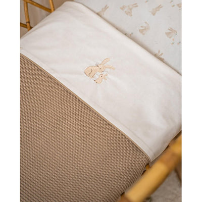 Bambinista - LITTLE DUTCH - LITTLE DUTCH Knitted Cot Blanket 110 x 140cm - Beige