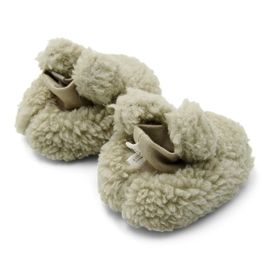 Bambinista - LITTLE DUTCH - LITTLE DUTCH Teddy booties - Soft Green