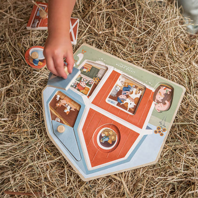 Bambinista - LITTLE DUTCH - LITTLE DUTCH Wooden Puzzle FSC - Little Farm