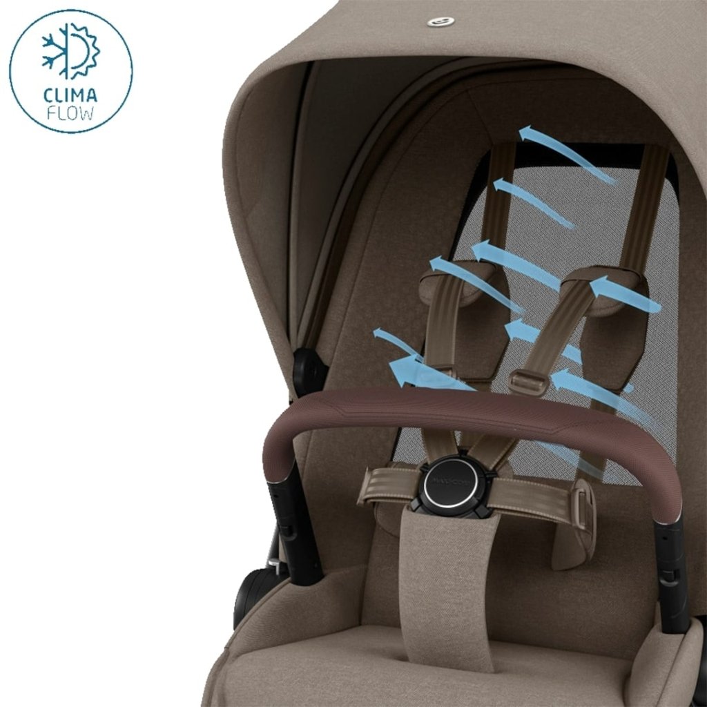 maxi cosi carrycot car seat EX DISPLAY Maxi Cosi Fame with Carrycot – Twillic Truffle – Bambinista