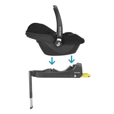 Bambinista - MAXI COSI - Travel - MAXI - COSI CabrioFix i - Size Baby Car Seat and ISOFIX Base - Essential Black