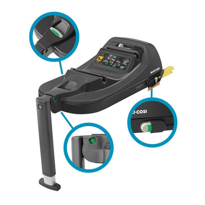 Bambinista - MAXI COSI - Travel - MAXI - COSI CabrioFix i - Size Baby Car Seat and ISOFIX Base - Essential Black