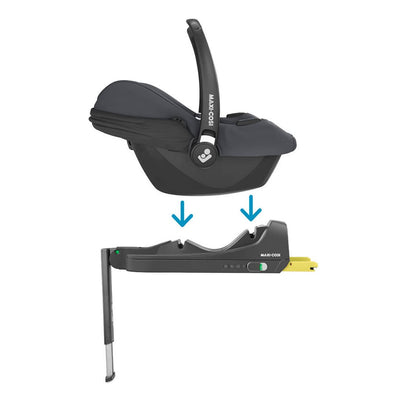 Bambinista - MAXI COSI - Travel - MAXI - COSI CabrioFix i - Size Baby Car Seat and ISOFIX Base - Essential Graphite