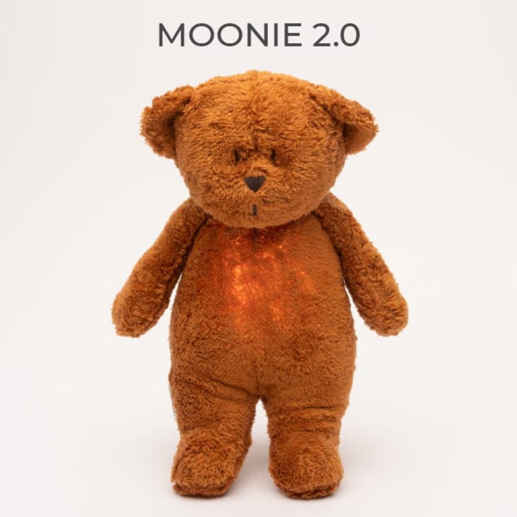 MOONIE Organic Humming Bear Nightlight - Caramel 2.0 – Bambinista