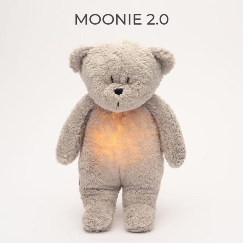Bambinista - MOONIE - Decor - MOONIE 2.0 - Gray The Organic Humming Bear with Lamp