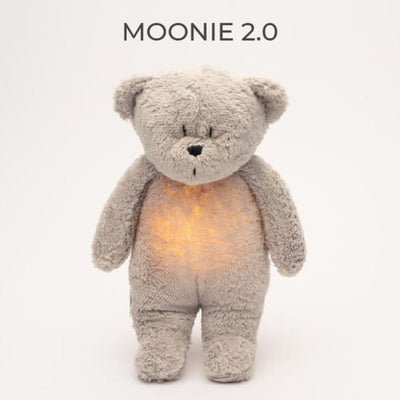 Bambinista - MOONIE - Decor - MOONIE 2.0 - Gray The Organic Humming Bear with Lamp