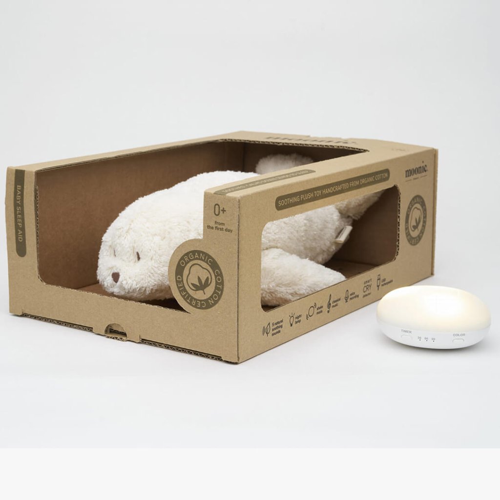 Bambinista - MOONIE - Decor - MOONIE 2.0 - Seal Polar - Organic Humming Seal with A Lamp