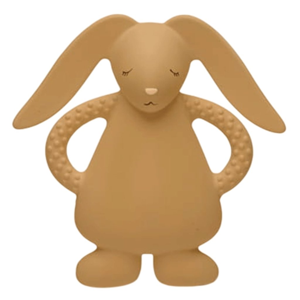 Bambinista - MOONIE - Decor - MOONIE Natural Rubber Teether - Bunny Cappuccino