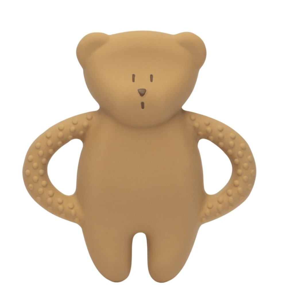 Bambinista - MOONIE - Decor - MOONIE Natural Rubber Teether - Cappuccino