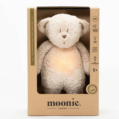 Bambinista-MOONIE-Decor-MOONIE Organic Humming Bear Nightlight - Sand Natur