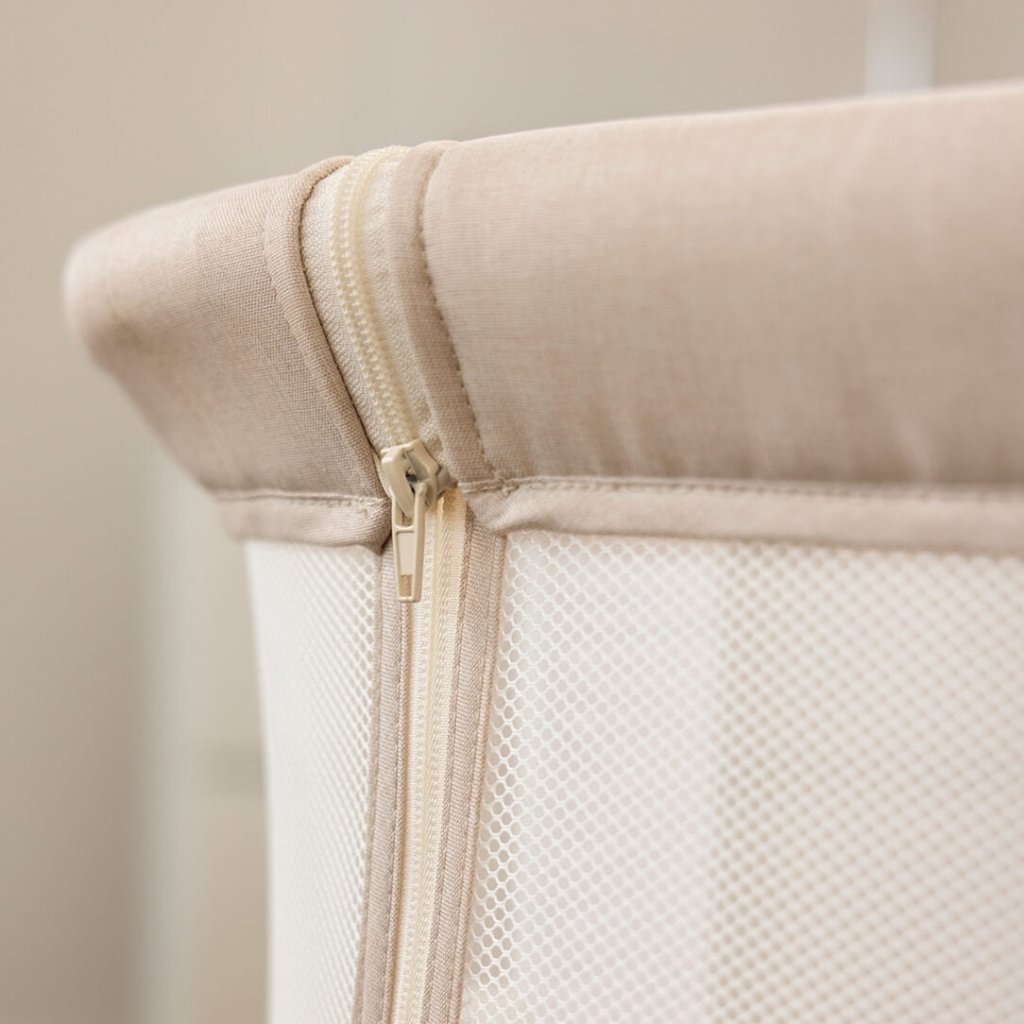 Bambinista - OBABY - Furniture - OBABY Cloud Bedside Crib - Oatmeal