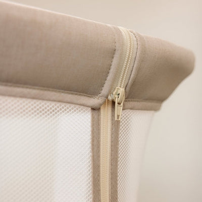Bambinista - OBABY - Furniture - OBABY Cloud Bedside Crib - Oatmeal