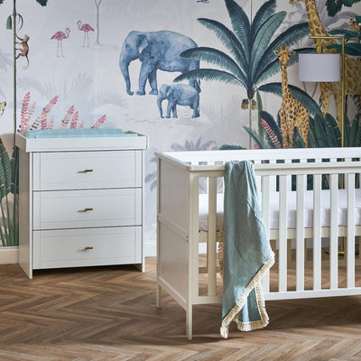 Bambinista - OBABY - Furniture - OBABY Evie 2 Piece Room Set - White