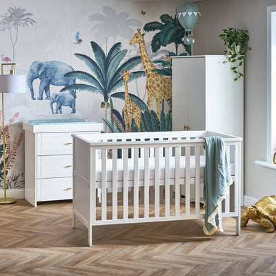 Bambinista - OBABY - Furniture - OBABY Evie 3 Piece Room Set - White