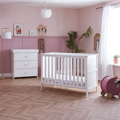 Bambinista - OBABY - Furniture - OBABY Evie Mini 2 Piece Room Set - White