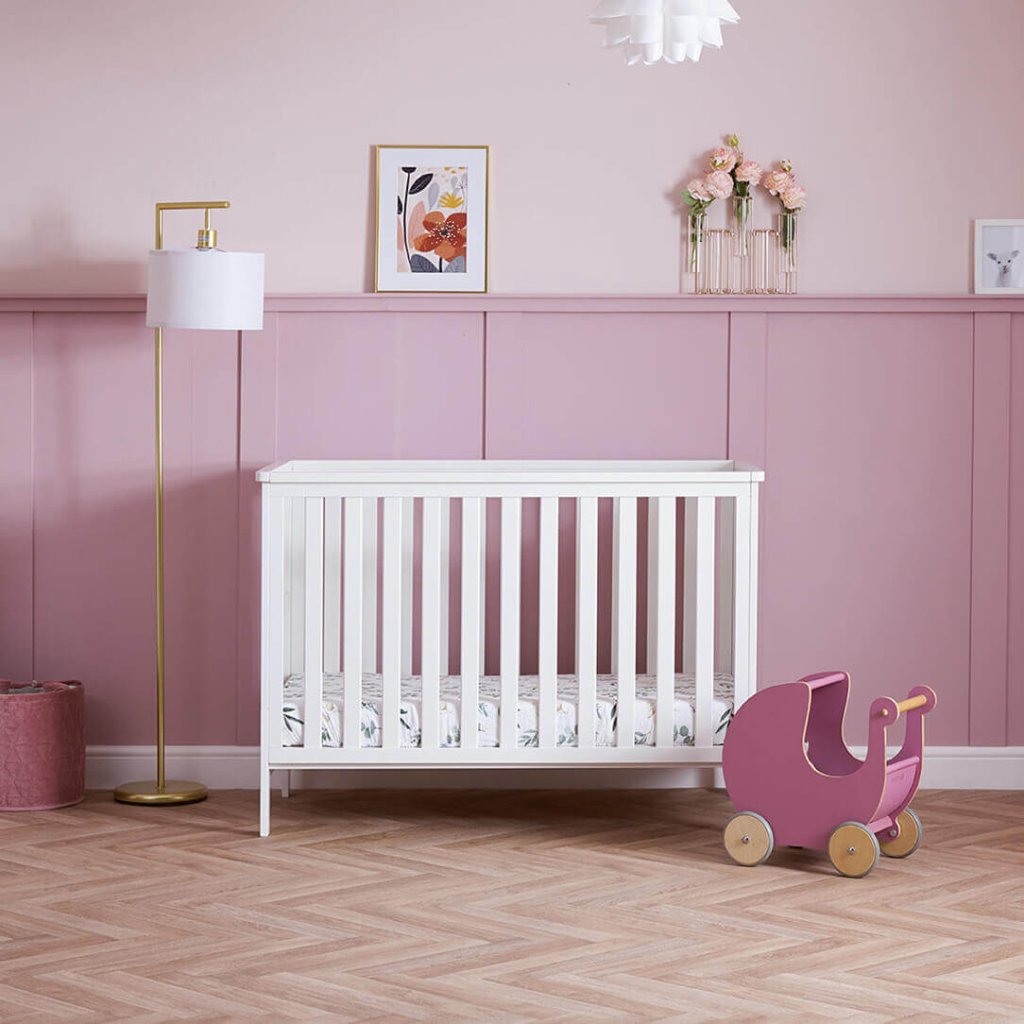 Bambinista - OBABY - Furniture - OBABY Evie Mini Cot Bed - White