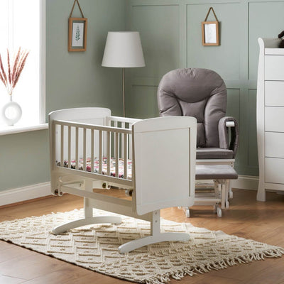 Bambinista - OBABY - Furniture - OBABY Gliding Crib - White