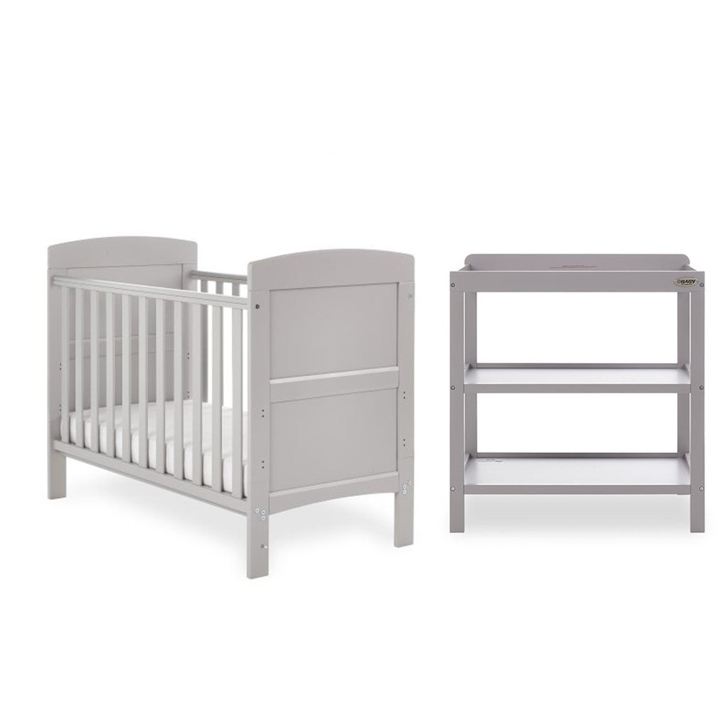 Bambinista - OBABY - Furniture - OBABY Grace Mini 2 Piece Room Set - Warm Grey