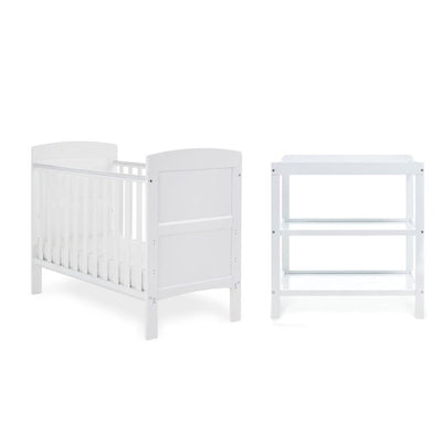 Bambinista - OBABY - Furniture - OBABY Grace Mini 2 Piece Room Set - White