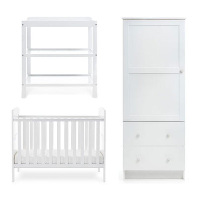 Bambinista - OBABY - Furniture - OBABY Grace Mini 3 Piece Room Set - White