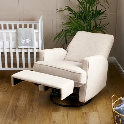 Bambinista - OBABY - Furniture - OBABY Madison Swivel Glider Recliner Chair - Oatmeal
