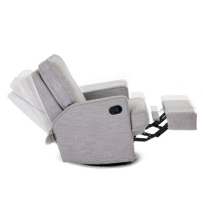 Bambinista - OBABY - Furniture - OBABY Madison Swivel Glider Recliner Chair - Pebble