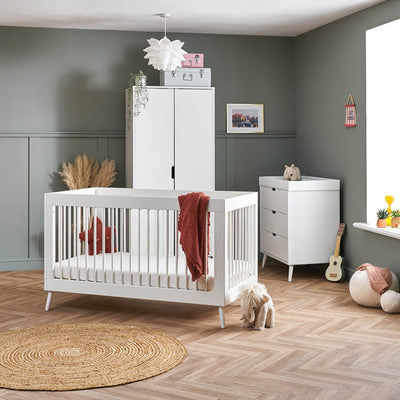 Bambinista - OBABY - Furniture - OBABY Maya 3 Piece Room Set - Nordic White