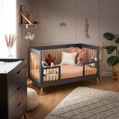 Bambinista - OBABY - Furniture - OBABY Maya 3 Piece Room Set - Slate with Natural